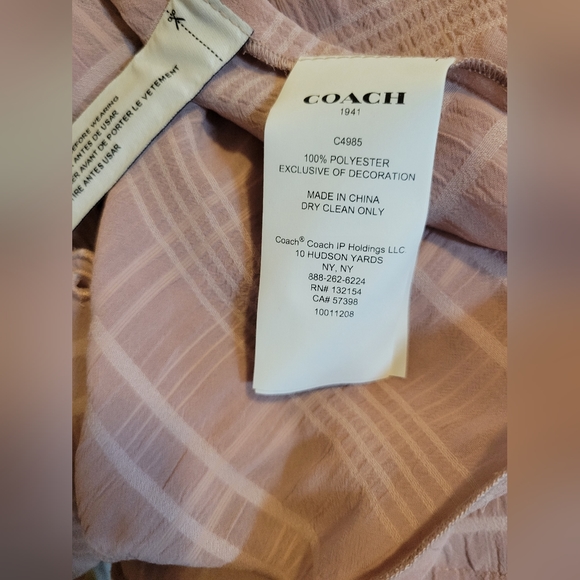 Coach dress midi cap sleeve in dusty pink - Picture 8 of 12